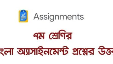 class-7-bangla-assignment-answer