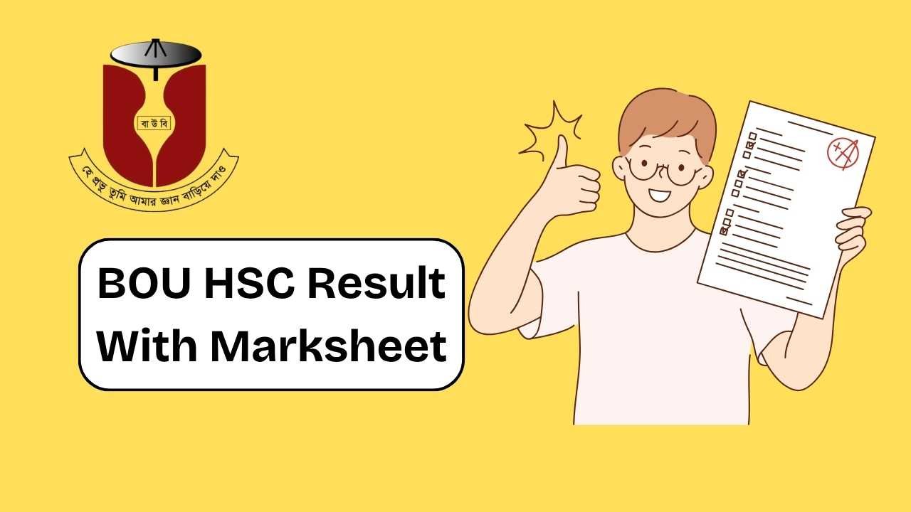 BOU HSC Result with Marksheet