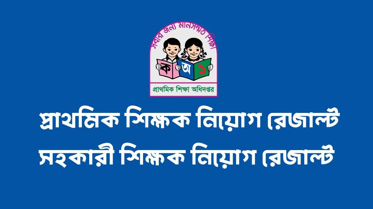 প্রাথমিক শিক্ষক নিয়োগ রেজাল্ট